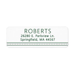 Chic Modern Return Address Labels