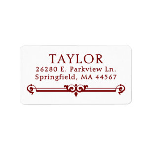 Chic Modern Return Address Labels