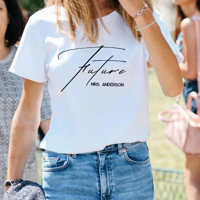 Chic & Modern Scripted Future Mrs. T-Shirt (Creator Uploaded)