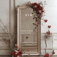 Chic Modern Selfie Mirror Welcome Wedding Decal