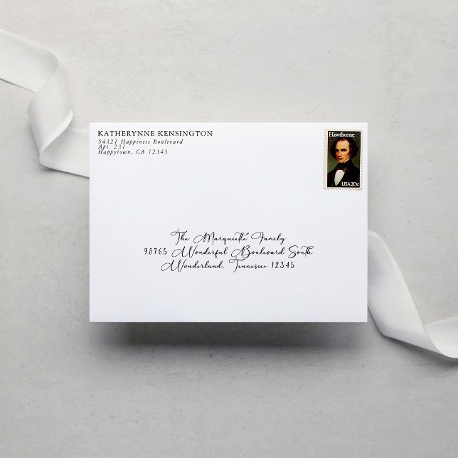 Chic Modern Simple Return Address Envelope (Creator Uploaded)