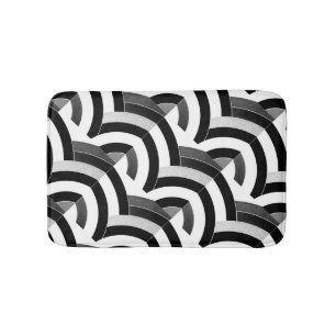 chic modern stylish chevrons bath mat