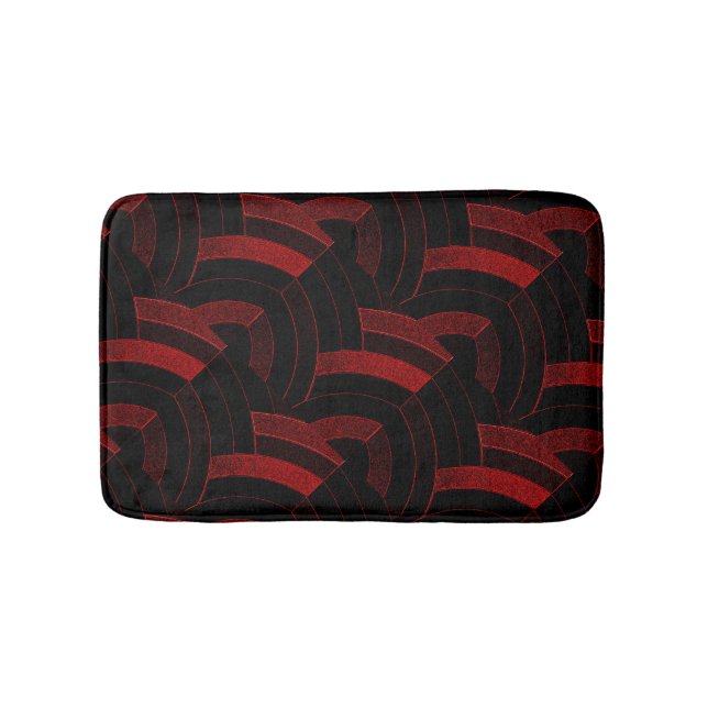 chic modern stylish chevrons bath mat (Front)