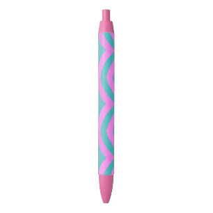 chic modern stylish chevrons black ink pen