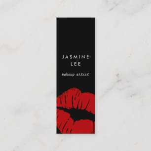 chic modern stylist makeup artist budget cheap mini business card