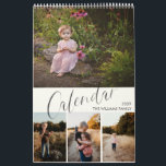 Chic Modern Watercolor Script Multi Photo Calendar<br><div class="desc">Create the perfect calendar this year with this modern design. The design easily allows you to personalise the covers and months with your photos, and each month features the name of the month written in a watercolor brush script. Most images courtesy of Anastasia's Photography, Rochester NY www.anastasiasphotography.blogspot.com, and Jill Wellington....</div>