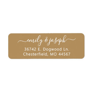 Chic Modern Wedding Return Address Labels