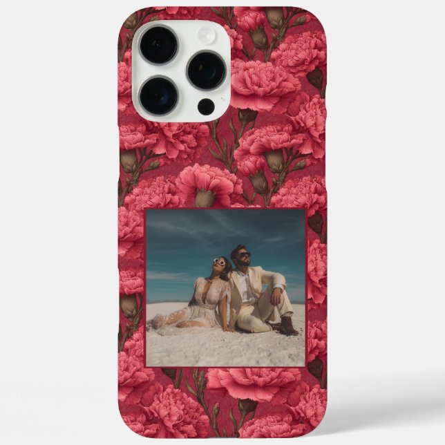 Chic Mom Gift Carnation Custom  Case-Mate iPhone Case (Back)