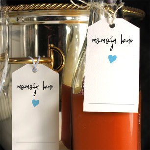 Chic Momosa Bottle Neck Tag Blue Heart