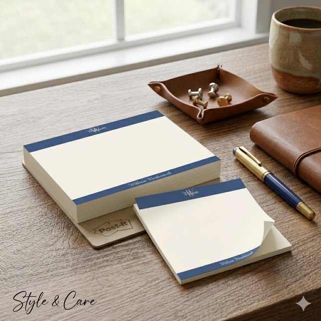 Chic Monogram Notes with Custom Name (Chic Monogram Notes with Custom Name)