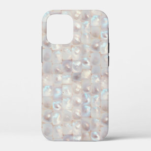 Chic Mother of Pearl Elegant Mosaic Pattern iPhone 12 Mini Case