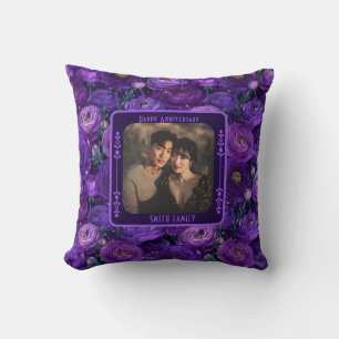 Chic Mr And Mrs 5Th Anniversary Throw Pillow For 
