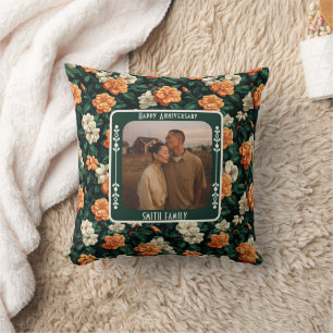 Chic Mr And Mrs Golden Anniversary  Throw Pillow 