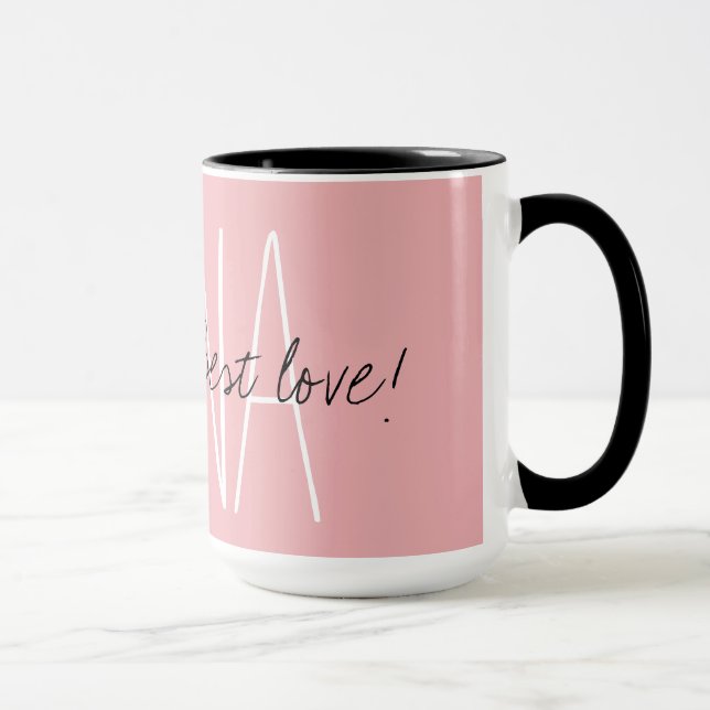 CHIC MUG_"Nana gives the best love"_PINK Mug (Right)