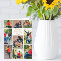 Chic Mum Daughter Photo Collage Custom Birthday