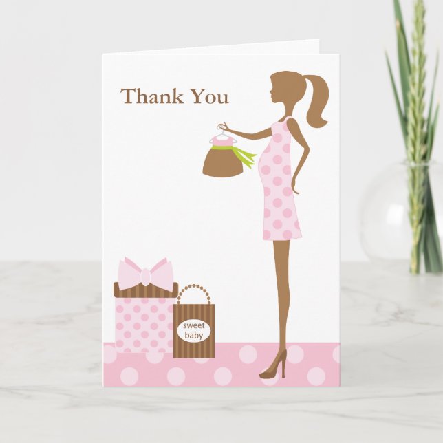 Chic Mum To Be Baby Shower Greeting Cards (Front)