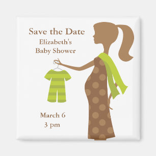 Chic Mum To Be Baby Shower Save the Date Magnets