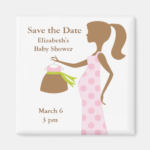 Chic Mum To Be Baby Shower Save the Date Magnets