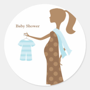 Chic Mum To Be Baby Shower Stickers