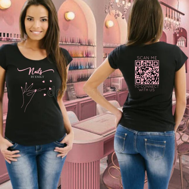 Chic Nail Salon Manicurist Hand Custom T-Shirt (Creator Uploaded)