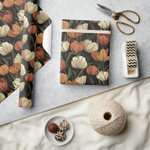 Chic Nature Tulip Wrapping Paper