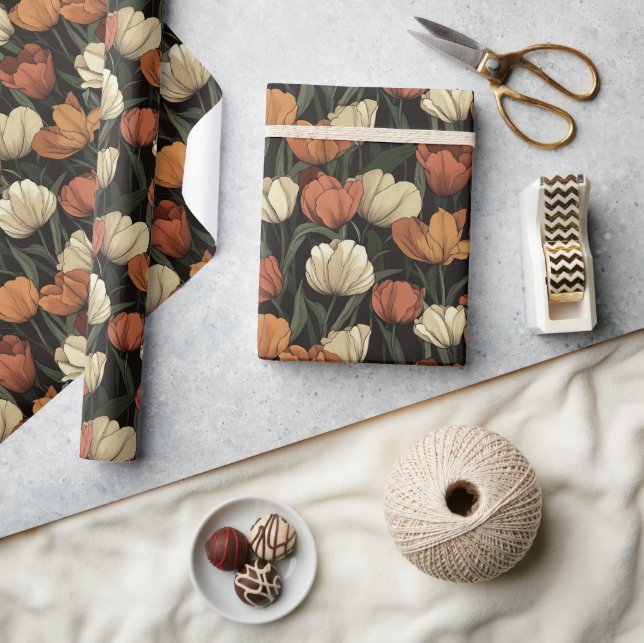 Chic Nature Tulip Wrapping Paper (Crafts)