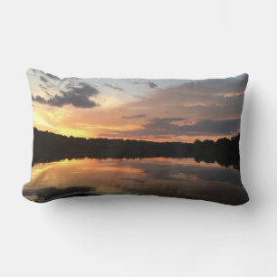 chic nautical TENNESSEE LAKE SUNSET   Lumbar Cushion