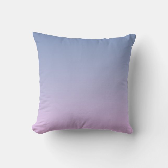 Chic Navy Blue and Pink Ombre Cushion (Front)