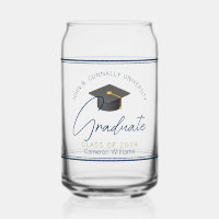 Chic Navy Blue Graduation Keepsake Gift