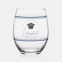 Chic Navy Blue Graduation Keepsake Gift