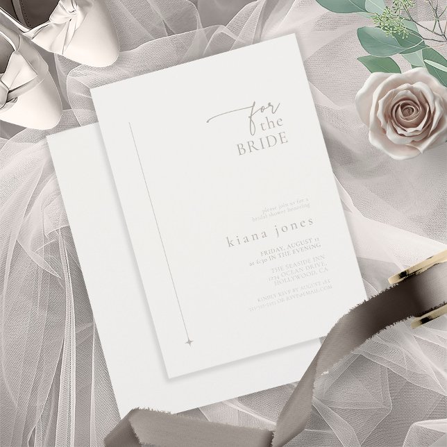 Chic Neutrals Wedding Bridal Shower Powder ID1020 Invitation (Creator Uploaded)