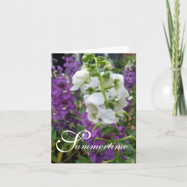 CHIC NOTE CARD_"Summertime" ANGELONIA Card (Front)