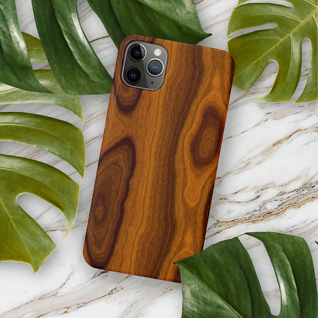Chic Old Antique Oak Brown Wood Grain Pattern Case-Mate iPhone Case (Creator Uploaded)