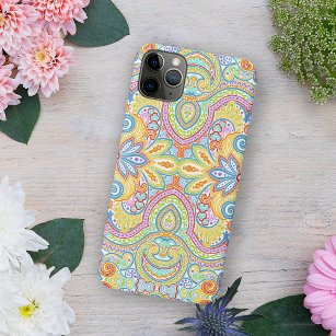 Chic Ornate Oriental Paisley Floral Art Pattern Case-Mate iPhone Case