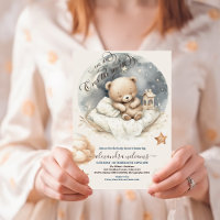 Chic Over the Moon Teddy Bear Baby Shower