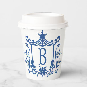 Chic Pagoda Monogram B Paper Cups