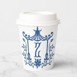 Chic Pagoda Monogram Z Paper Cups