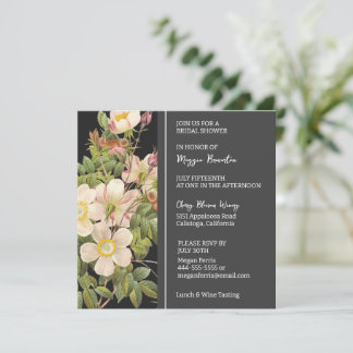 Chic Painted Primrose Bridal Shower Invitation