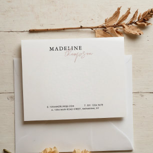 Chic Pale Pink Beige Girly Business Card