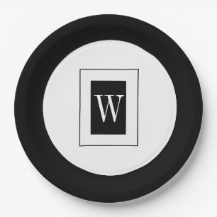 CHIC PAPER PLATE_BLACK/WHITE PAPER PLATE