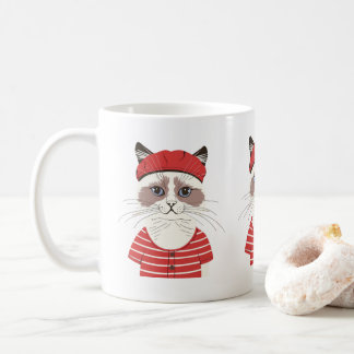 Chic Parisian Cat Mug