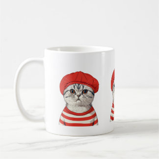 Chic Parisian Cat Mug