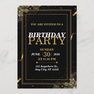 “Chic Pastel Birthday Invite – Modern Stylish Card
