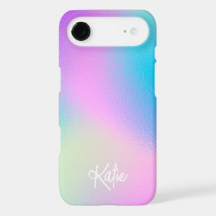Chic Pastel Holographic with Name