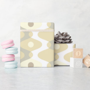 Chic Pastel Mid Century Pattern Wrapping Paper