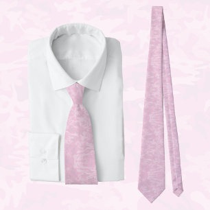 Chic pastel pink camouflage pattern tie