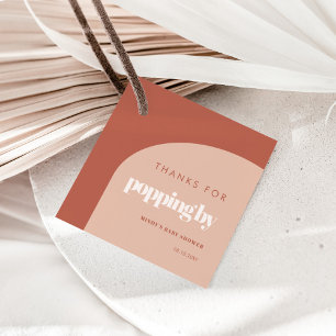 Chic peach terracotta arch Thanks for popping by Favour Tags