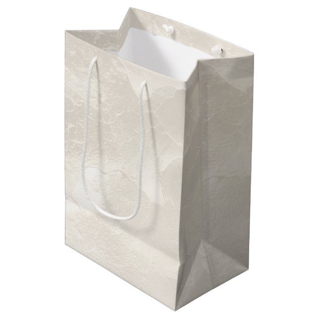 Chic Pearl Bridal Shower Medium Gift Bag (Front Angled)