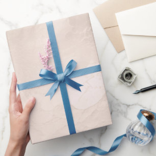 Chic Pearl Glam Ivory Blush Wedding   Wrapping Paper