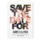 Chic Peek Save The Date Card